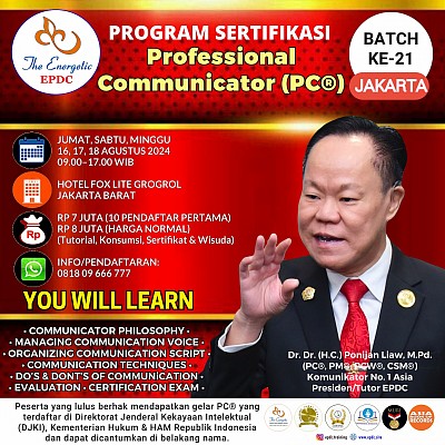 Professional Communicator JAKARTA EPDC Training Public Speaking