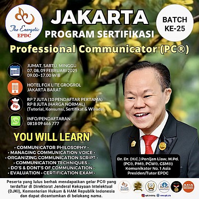 Professional Communicator JAKARTA EPDC Training Public Speaking